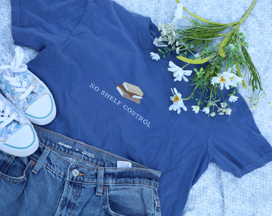 No Shelf Control Embroidered T-shirt