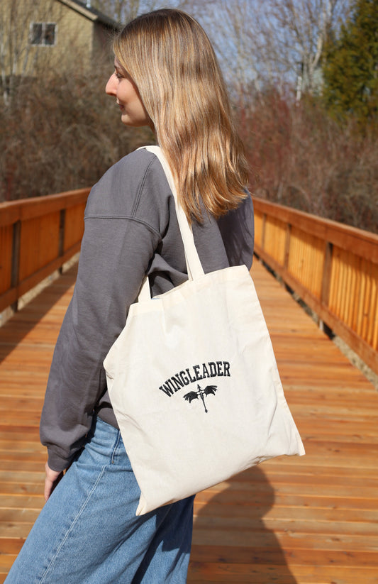 Wing Leader Embroidered Tote Bag