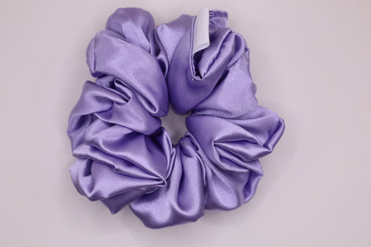 Lavender Satin Scrunchie