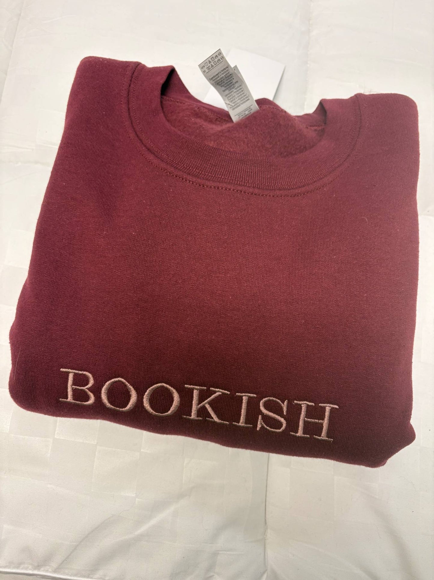 Bookish Embroidered Crewneck Sweatshirt