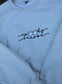 Spooky Season Ghosts Embroidered Crewneck Sweater