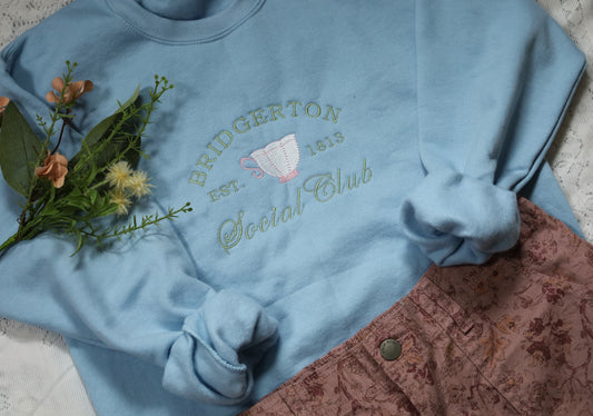 Bridgerton Embroidered Crewneck Sweater