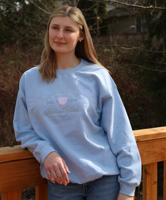 Bridgerton Embroidered Crewneck Sweater