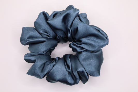 Ocean Satin Scrunchie