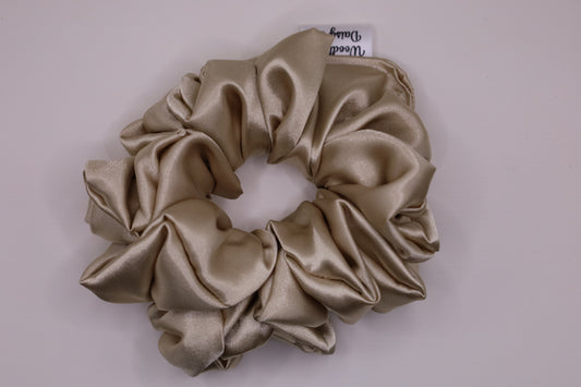 Pearl Satin Scrunchie