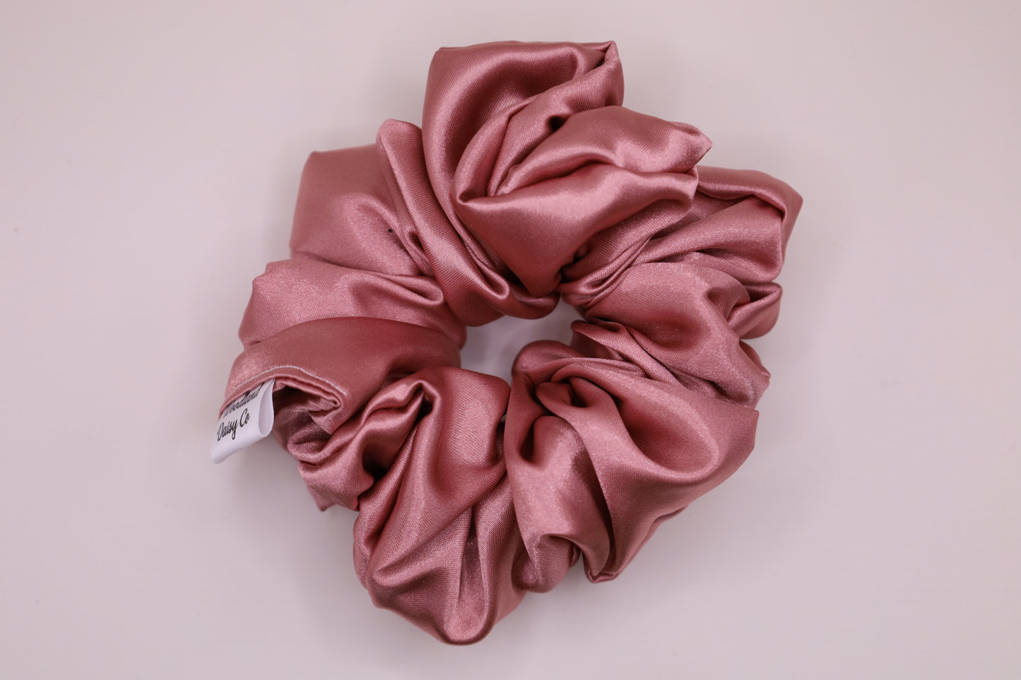 Chouchou en satin rose