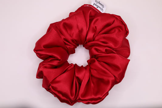 Ruby Satin Scrunchie