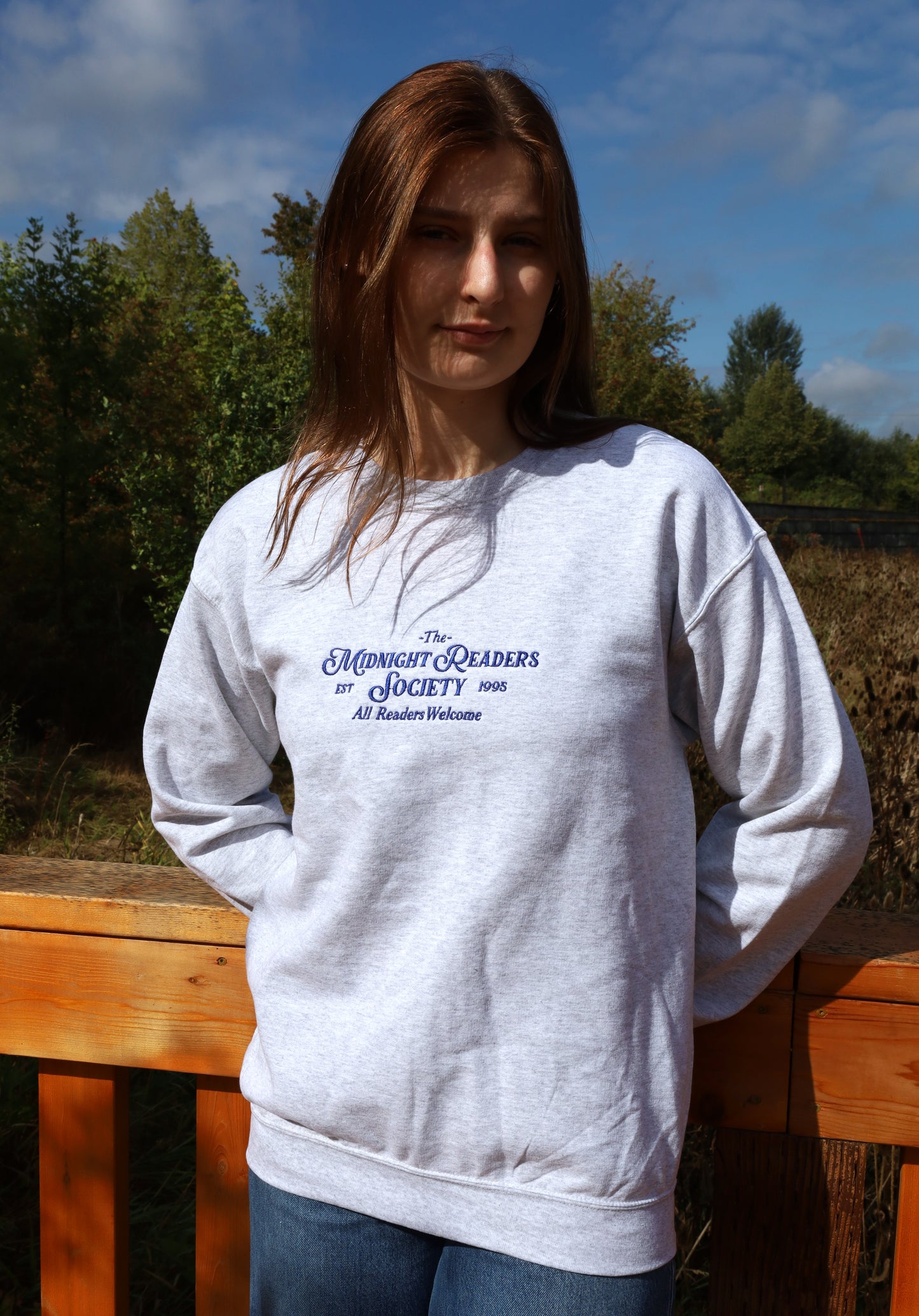 Midnight Society Embroidered Crewneck Sweatshirt