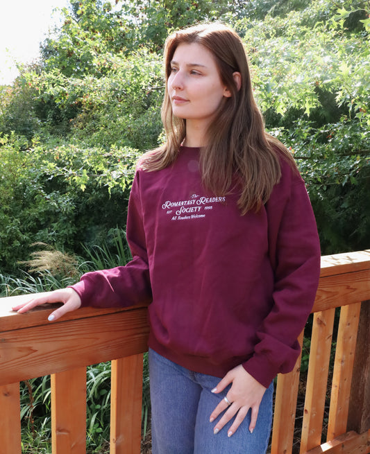 Romantasy Society Embroidered Crewneck Sweatshirt